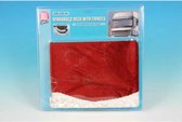 Raamstrook vrachtwagen cabine 220 cm. X 20 cm. rood/wit.