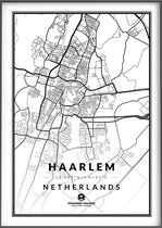 Citymap Haarlem - Stadsposter 30x40