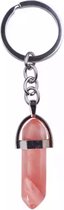 | Sleutelhanger Cherry Quartz | Tashanger | Natuurstenen Hanger | Cherry Quartz | Kracht | Energie | doorzettingsvermogen| Cadeau