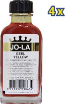 JO-LA Geel Yellow - Aroma & Kleurstof (levensmiddelen) - per 4 st. x 50 ml verkrijgbaar
