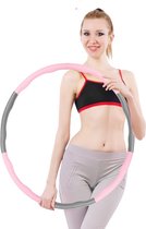 Gymash® Sport Hoepel - Hula Hoop Fitness - Hoela Hoop - Fitness Hoepel - Fitness Hoelahoep Volwassenen - Hoepel Kinderen - Bruin/Roze