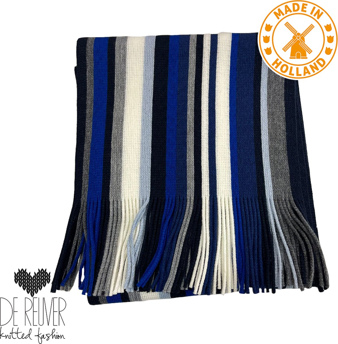 De Reuver Knitted Fashion HEREN SHAWL 100% NEDERLANDS (231)