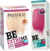 Prestige Semi-Permanente Haarkleuring - Bleach Kit & Candy Pink Kleuring - Voordeelverpakking 2 x 100ML