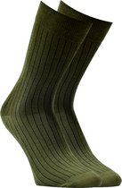 Hobby - Sokken - 2-pack - Egyptisch katoen - Groen - 3061