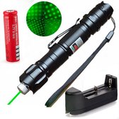 Laserpen - 3 in 1 Laser - 3 Standen - Laser pointer- Krachtige groene straal - 1000 Meter bereik - Oplaadbaar Batterij - Kattenspeeltje
