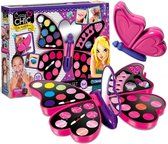 Clementoni - kinder make-up set - vlinder doos - spiegel en vele accessoires.