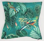 By Eef-sierkussenhoes-handgemaakt-40x40-tropische vogels