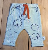 Zero2three, broek licht groen/met opdruk ruimte