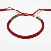 Wristin - Tibetaanse armband uiteinden rood/multi