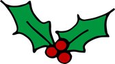 Kerst raamsticker maretak/hulst - Kerst - Maretak - Hulst - Christmas - Raamsticker - Raamsticker groot
