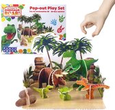 Playpress - The World of Dinosaur roar! - 3D-speelset - Duurzaam - 24 onderdelen