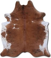 Euroskins Koeienhuid Vloerkleed - bruin/Wit - 225x198 cm - Celine