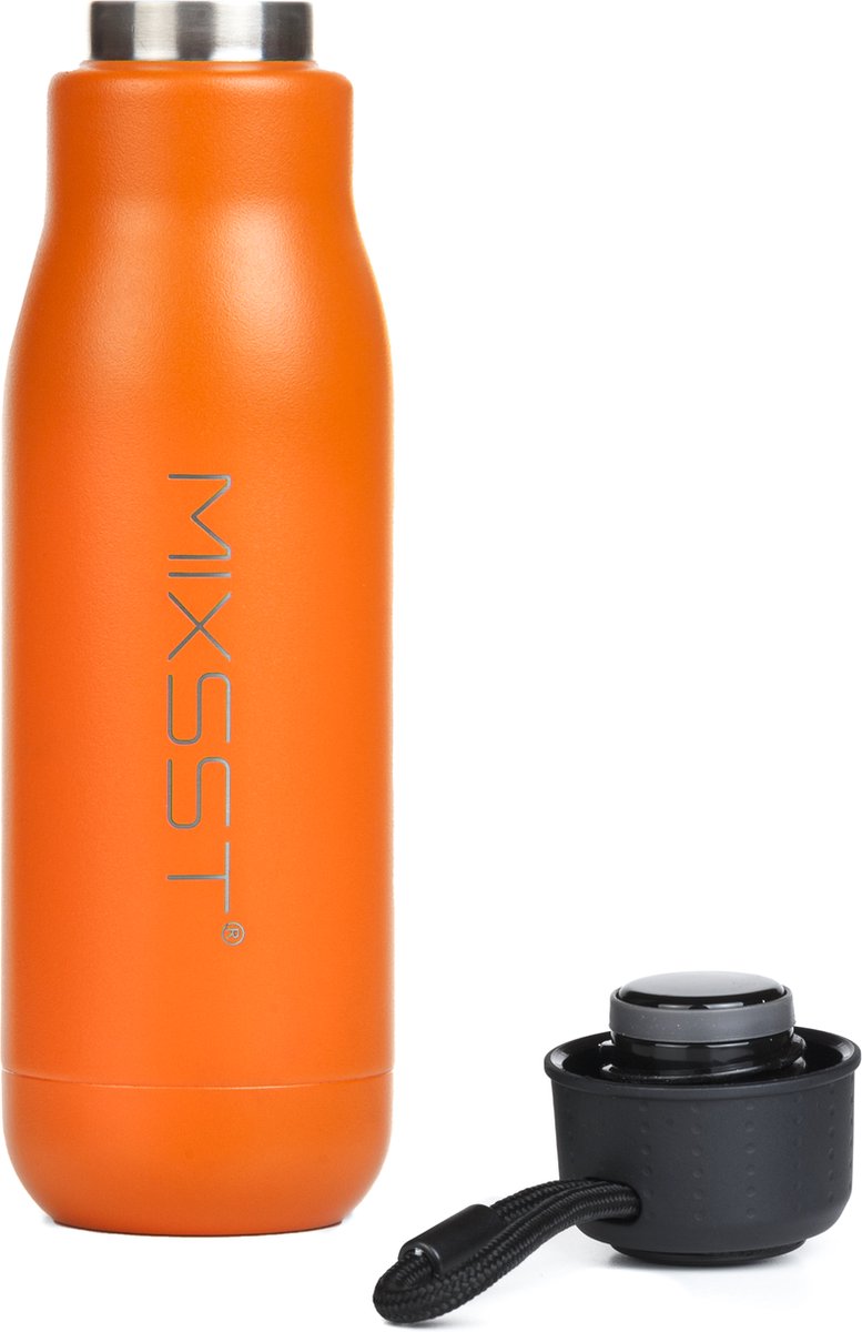 Mixsst Easy thermos drinkfles 500ml - oranje