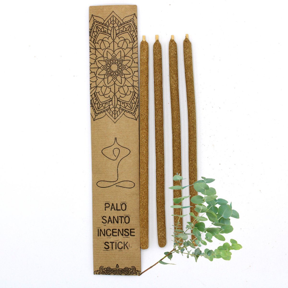 Wierook stokjes Palo Santo - Eucalyptus - 4 Lange stokjes