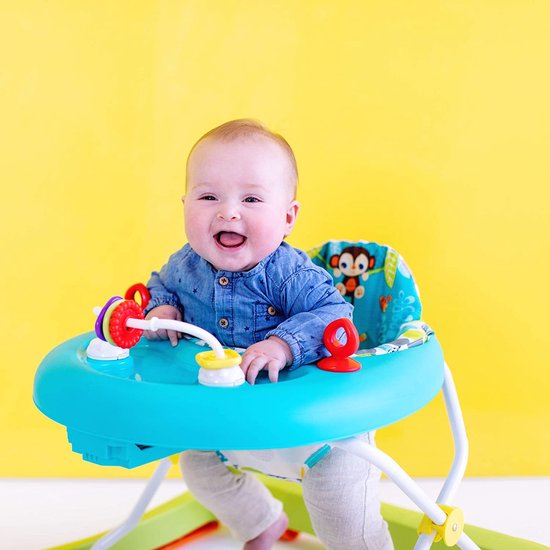 Bright Starts, loopleerhulp olifant en aap. Giggling Safari — afbeelding 2