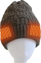 Isomes Verwarmde Muts - Oplaadbare Elektrische Muts - Unisex - Outdoor, Sport, Fietsen - Winddicht - Katoen - USB-kabel