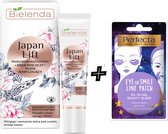 Bielenda Japan Lift Anti Rimpel Oogcrème, 15 ml, anti-wrinkle eyecreme  + Perfecta gel patches onder de ogen of op fijne lijntjes Verjonging, revitalisering, gladstrijken