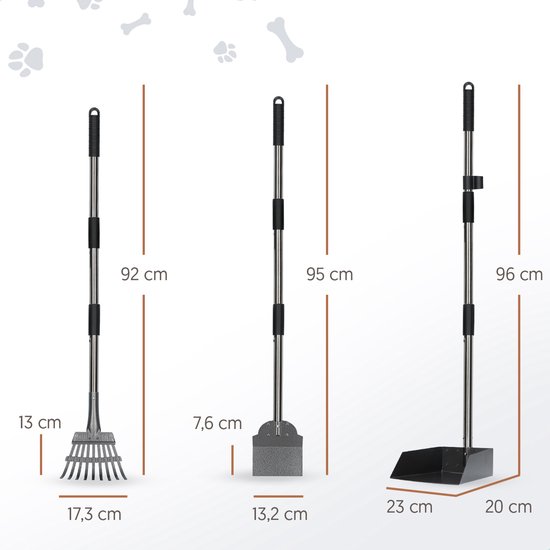 Poepschep Hond 95cm Pooper Scooper XL Hondenpoepschep Poepgrijper