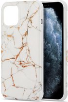 iPhone 7/8/SE 2020 Hoesje Marmer Wit Siliconen Case
