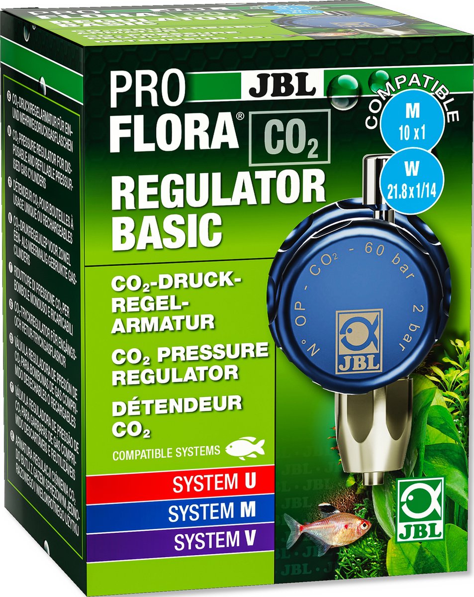 JBL ProFlora CO2 Regulator Basic Drukregelventiel voor CO2 bemestingsinstallatie