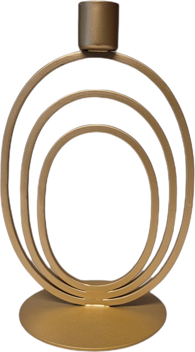 Branded by Kandelaar - Wave - Goud - 18 cm