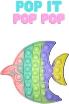 Pop IT Giant fish | multi-color fish|  popit toy | TikTok Trend 2021 | Fidget Toy bubbel popjes