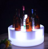 Flessenkoeler-Verlichte LED ijsmmer-LED ijsblokjesvorm met afstandhediening -oplaadbare-Wijnkoeler-drankkoeler-LED wijnkoeker-LED bierkoeler-kerstcadeau- champagne wijn dranken koe