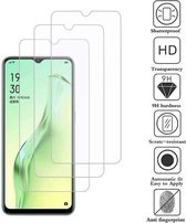 LuxeBass Screenprotector geschikt voor Oppo A12 / A12S [ 3 Pack ] - glas scherm - bescherming