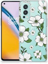 Trendy Telefoonhoesjes OnePlus Nord 2 5G Smartphone hoesje Dogwood Flowers