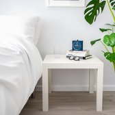 Ikea Lak Bijzettafel Wit, Hout, Wit, 45 x 55 x 55 cm