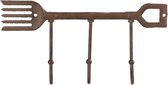 Esschert Design Kapstok Vork 27,5 X 14,6 Cm Gietijzer Bruin