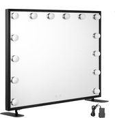 Led make-up spiegel-make-up spiegel-verlichte make-up spiegel-dimbare LED-verlichting-touchscreen-14 lampen-23.6'x20.8''