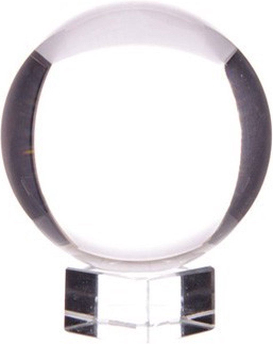 Kristallen glazen bol op standaard 30 mm