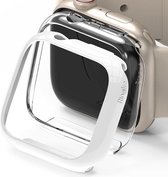 Ringke Slim Apple Watch 7 41MM Hoesje Transparant Wit (2-Pack)