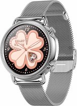 GALESTO Smartwatch Classic - Smartwatch Dames - Heren Smartwatch - Activity Tracker - Fitness Tracker - Met Touchscreen - Stalen band - Horloge - Stappenteller - Bloeddrukmeter - V