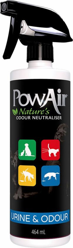 PowAir Odour & Urine Geurverwijderaar spray - Katten urine geur verwijderen  - Katten... | bol.com