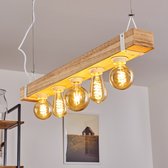 Belanian.nl -  Landelijk,Modern, Rustiek Hanglamp, Top hanglamp wit, licht hout, 5-lichtbronnen,Scandinavisch Boho-stijl  E27 fitting Hanglamp,retro, vintge  Hanglamp, Eetkamer, ga