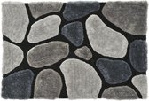 Shaggy kleed PIETRA grijs - polyester - 160*230 cm