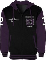Naruto - Sasuke 23 Zipped Hoody Zwart/Paars (XXL)