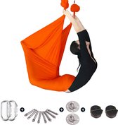 Anti-zwaartekracht hangende schommel voor antenne yoga inversie opknoping oefeningen apparatuur yoga hangmat schommel oranje
