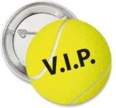 6 buttons Tennis VIP - tennis - VIP - sport - button - geel