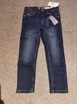 Lemmi - kinder jeans - Donkerblauw - memory stretch - maat 146
