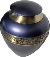 Urn Delphi Engraved Blue