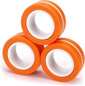 Royal Luxury® Fidget Toys - Magnetische Ringen - Oranje