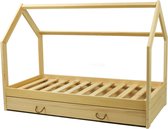 Huisbed - 80x160 cm - kinderbed - hout