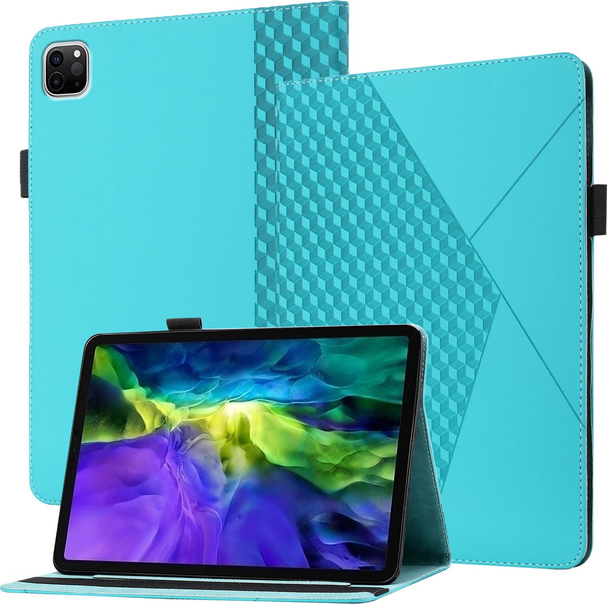 Book Case geschikt voor Apple iPad Pro 11 (2021) | iPad Hoes | Groen