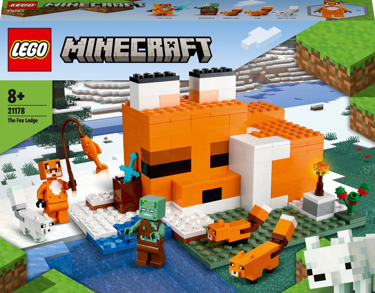 Lego Minecraft De Vossenhut Bol Com Lego Minecraft De Vossenhut Bol Com