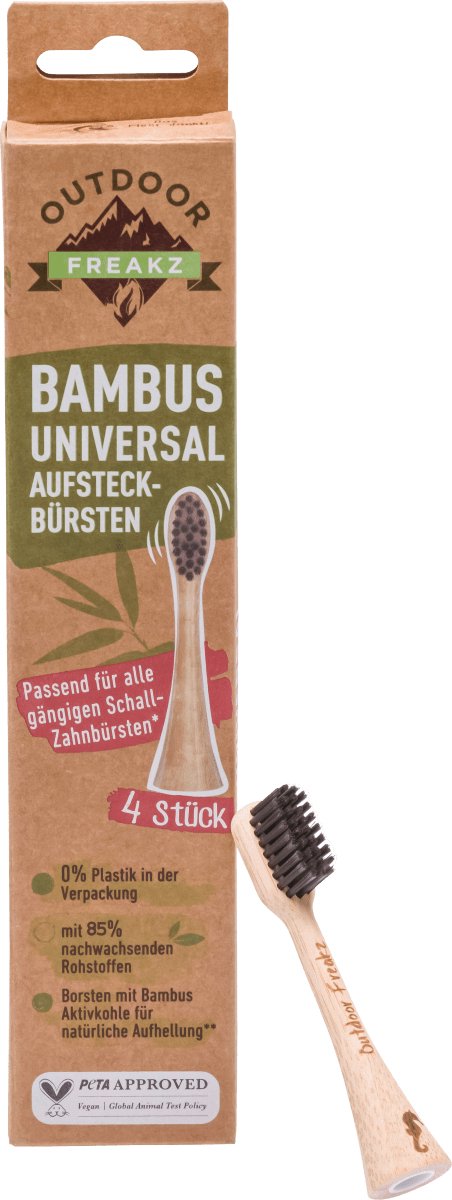 Outdoor Freakz Opzetborstels Bamboe Universeel, 4 st.