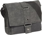 New Rebels®  Judea - Schoudertas Heren / Dames - Crossbodytas -Canvas -  Zwart