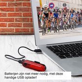 Restpartij van 7 x USB oplaadbaar Fietslichten (achter), 4 verschillende licht thema's, nooit meer batterijen kopen, Of u nu rent, met uw hond, fietst, skateboardt of wandelt (Nu 2